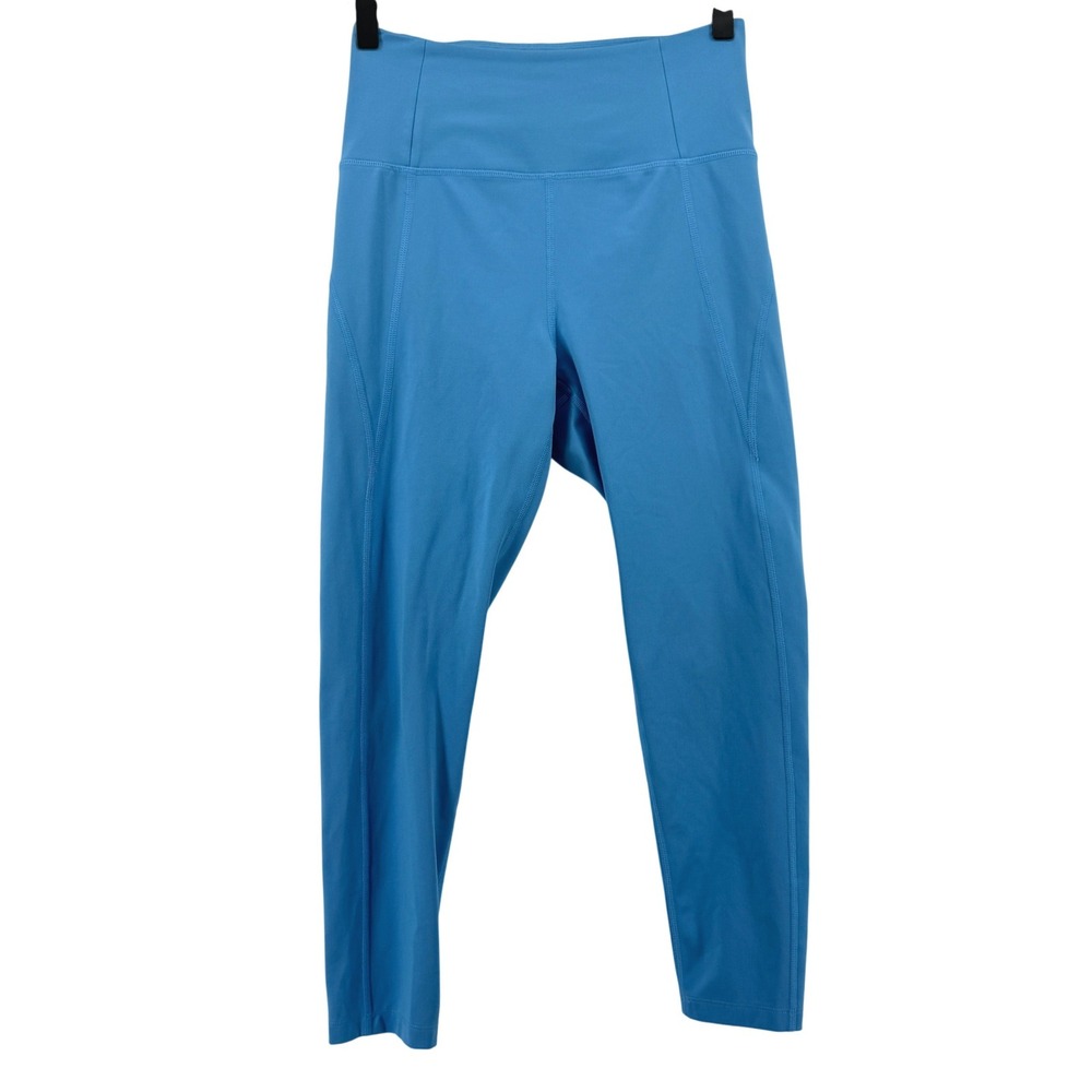 Girlfriend Collective Compressive High-Rise 7/8 Length Legging Surf Blue Women M
